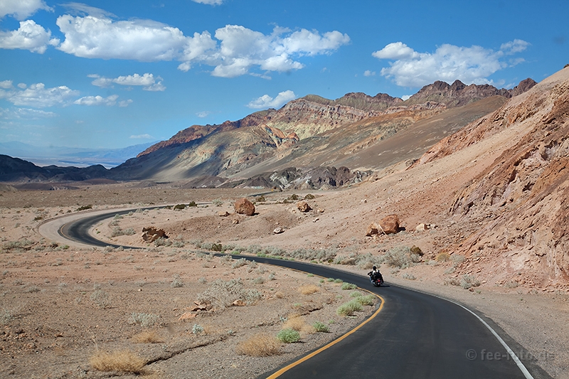 Mit einer Harley durchs Death Valley